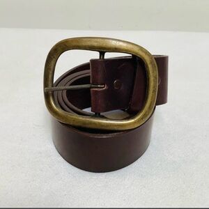 Brown Leather Belt Dillon Rogers Brass Buckle